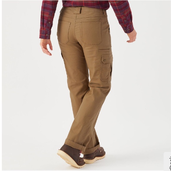 Women's DuluthFlex Curves setter Relaxed Leg Cargo Pants camel size 10 / 31 - Picture 4 of 16